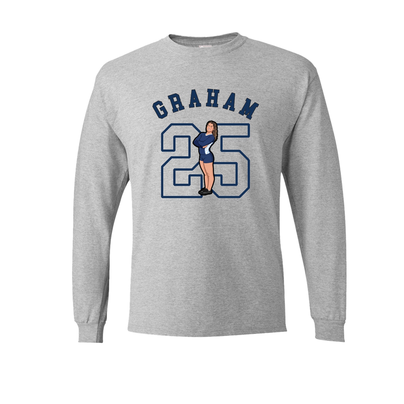 Long Sleeve Tee — Shirsey Arch in Grey