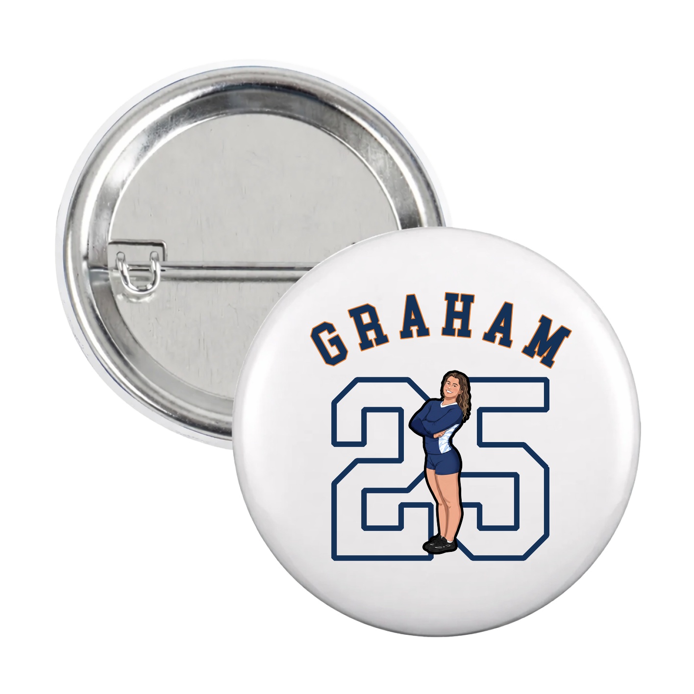 Game Day Button — Shirsey Arch in White