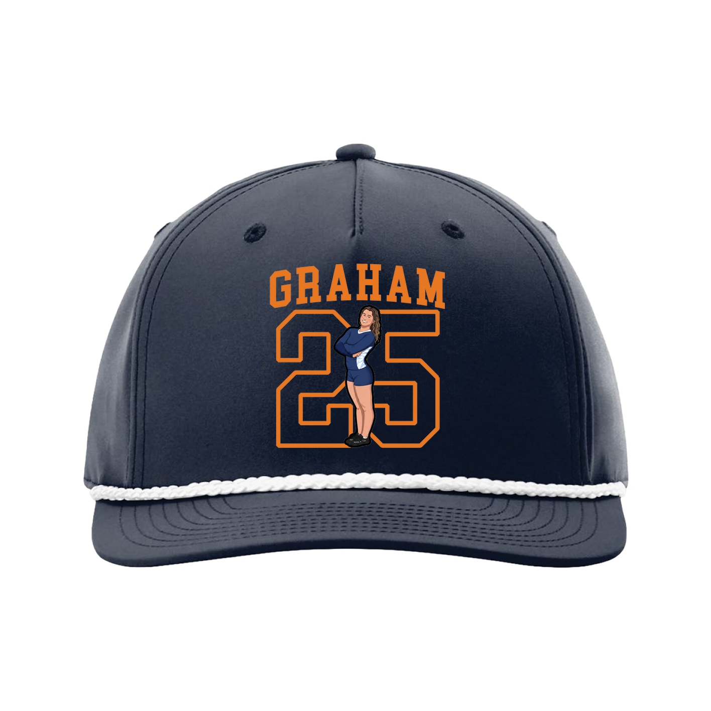 Five-Panel Classic Rope Cap — Shirsey in Navy