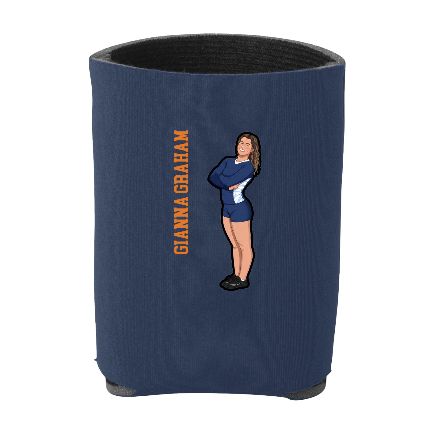 Can Holder — Name Vertical in Navy