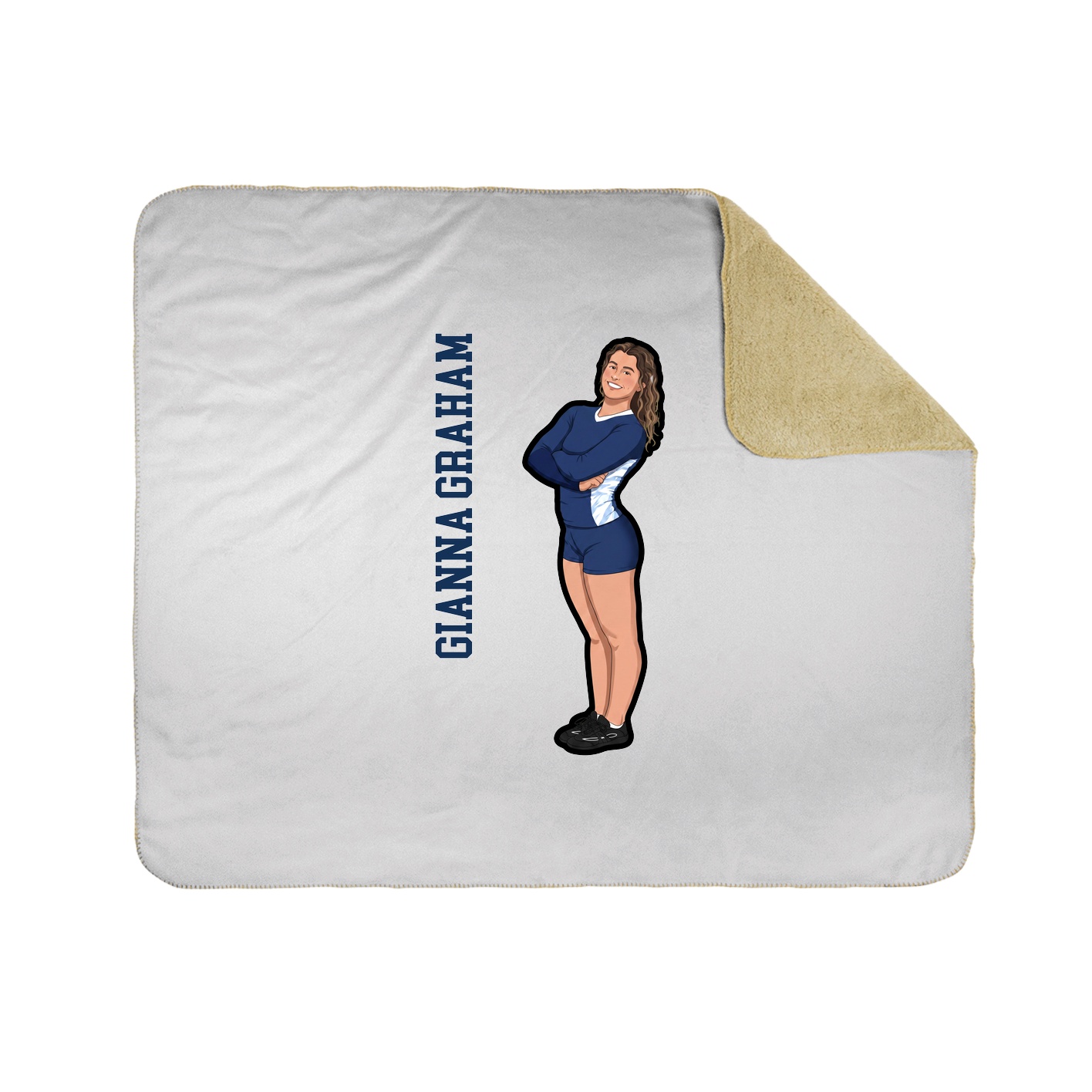 50x60 Sherpa Lined Throw Blanket