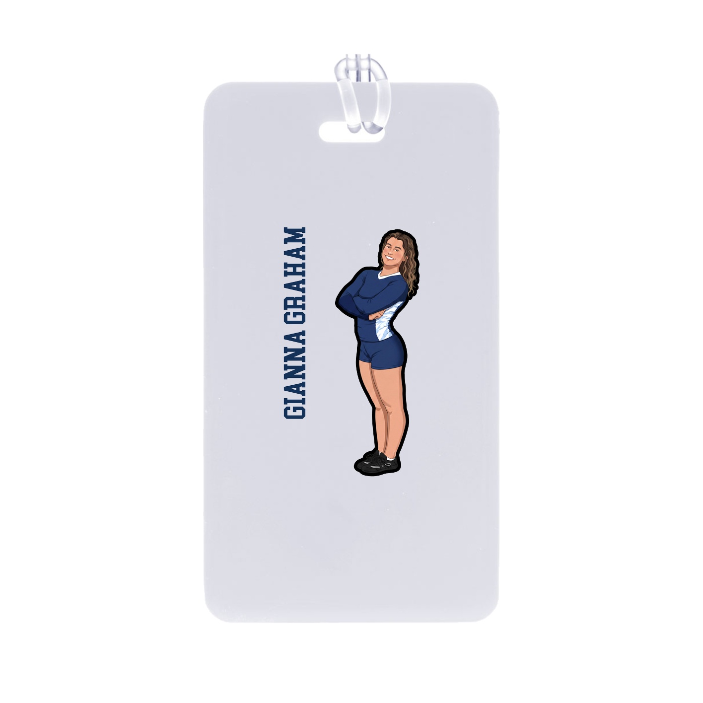 Bag Tag — Name Vertical in Classic