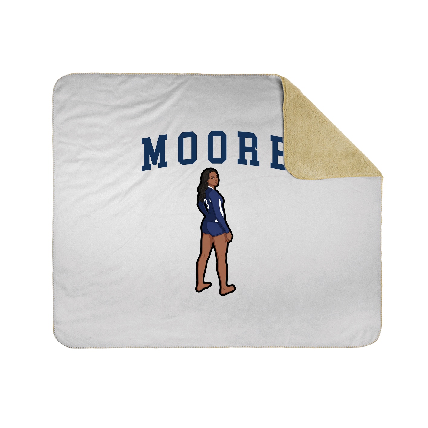 Throw Blanket — Shirsey in White