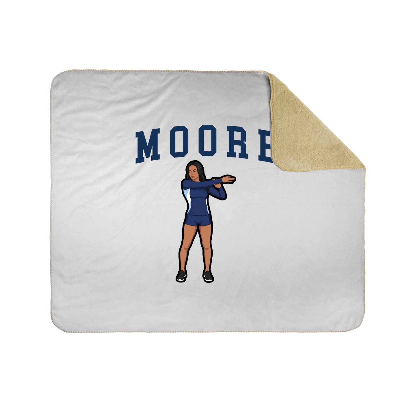 Throw Blanket — Shirsey in White