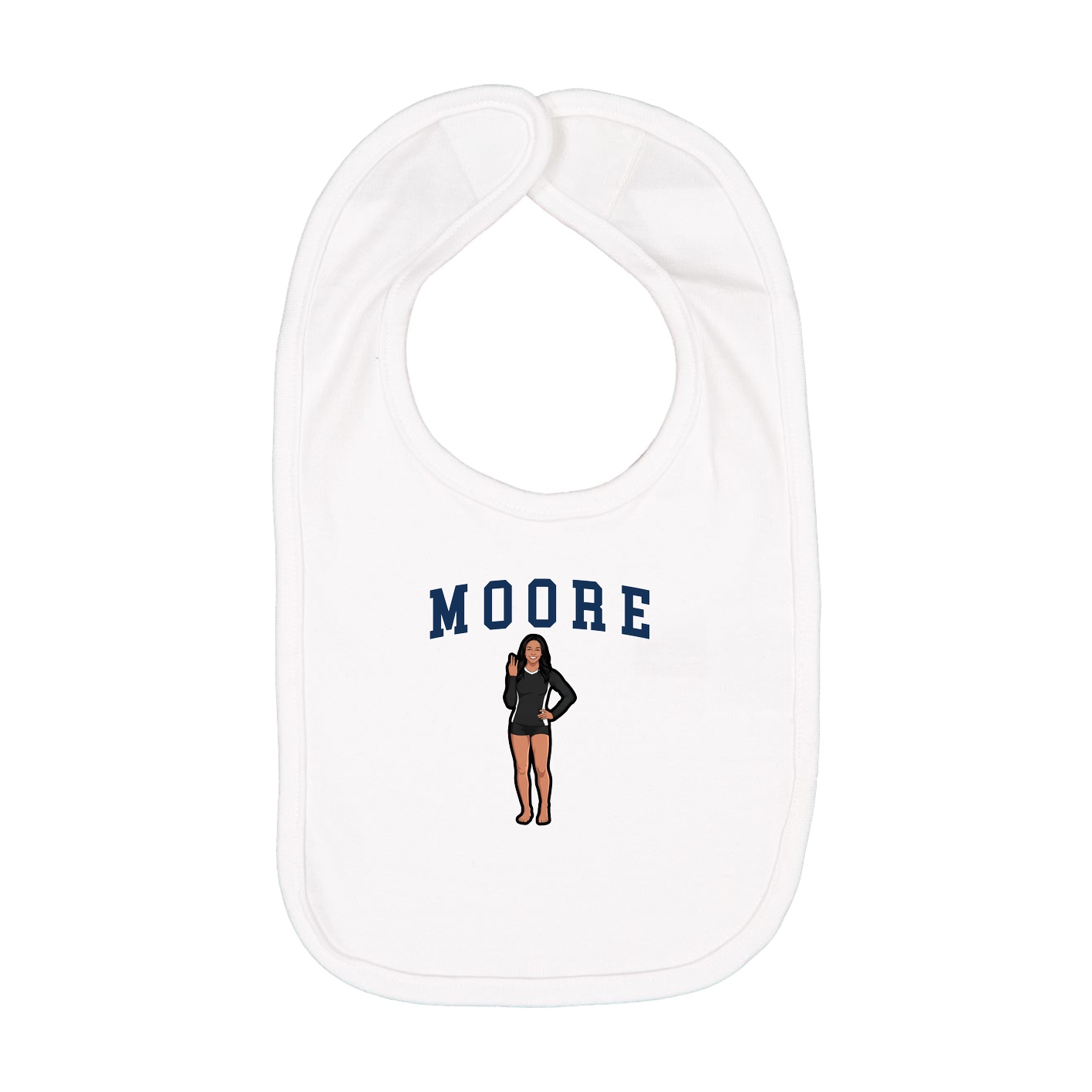 Infant Bib — Shirsey in White