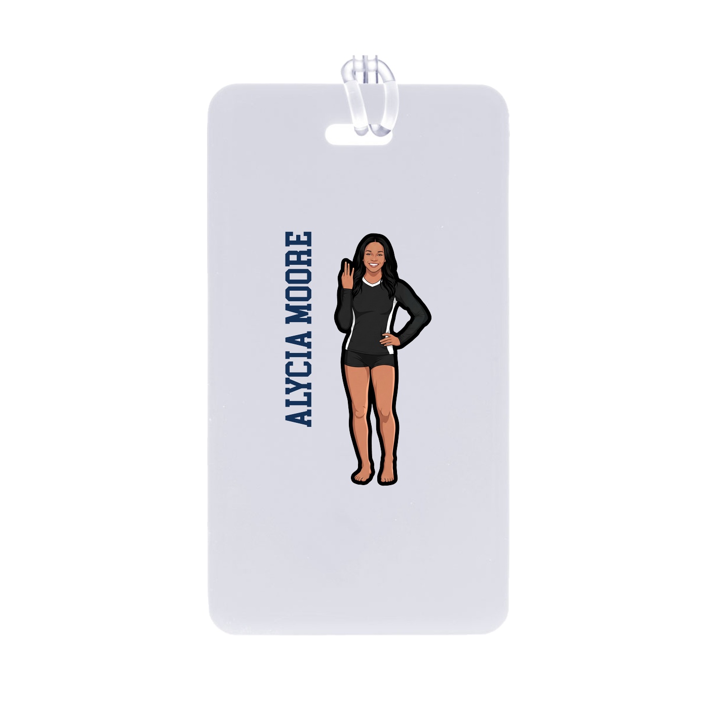 Bag Tag — Name Vertical in Classic