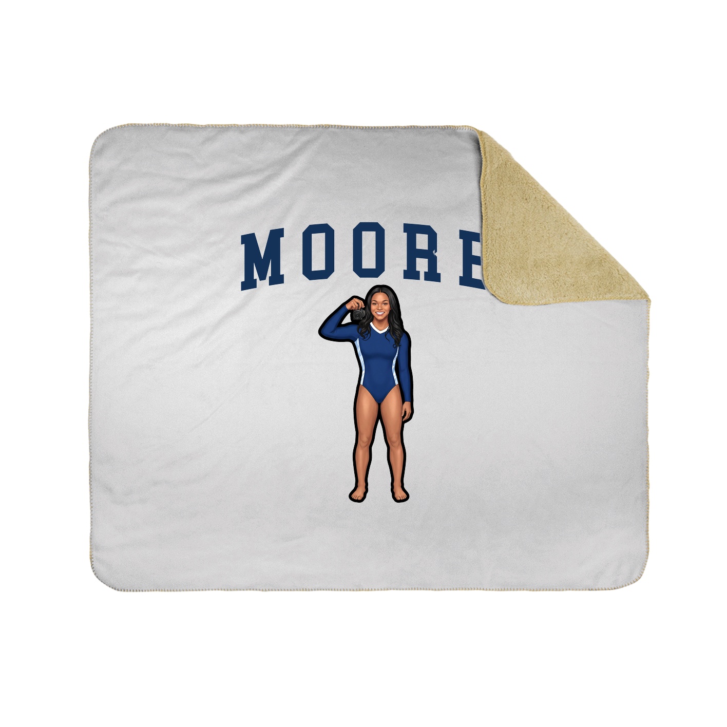Throw Blanket — Shirsey in White