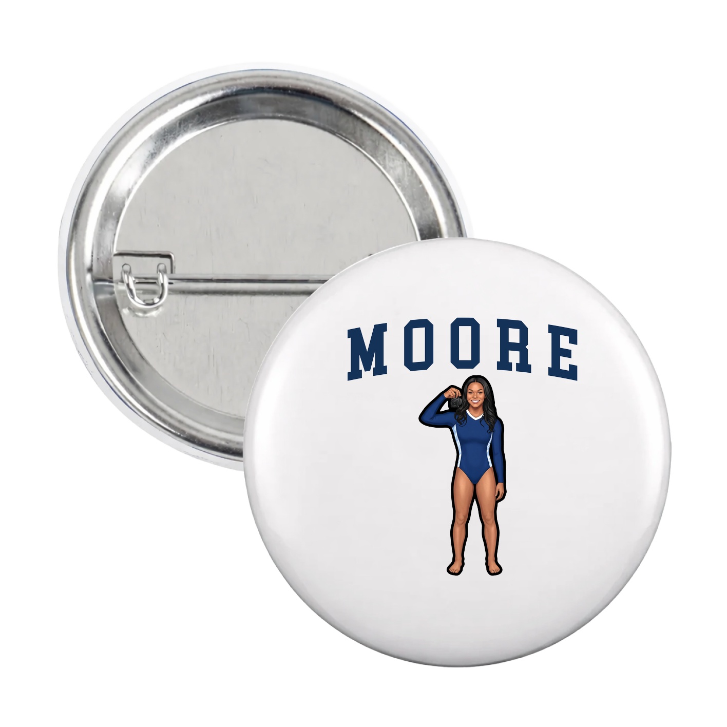 Game Day Button — Shirsey in White