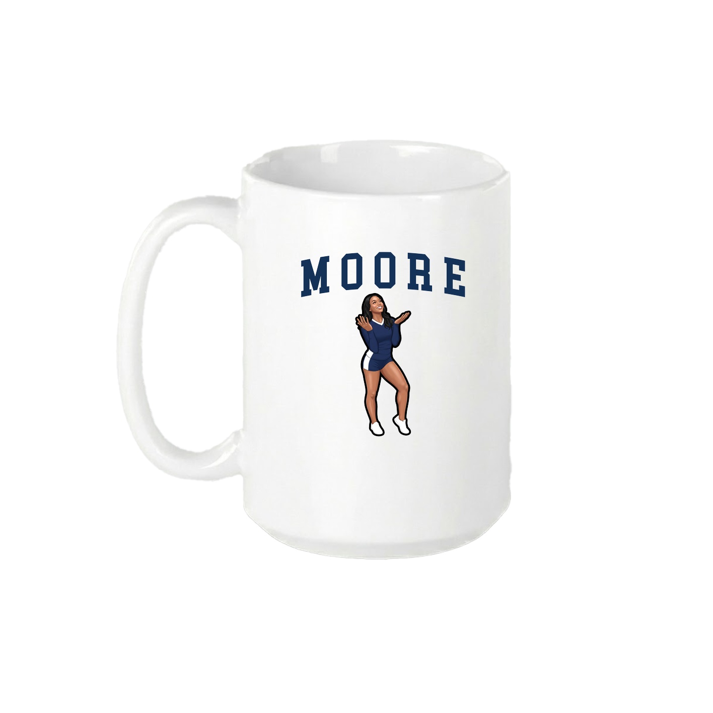 15oz Coffee Mug — Shirsey in White