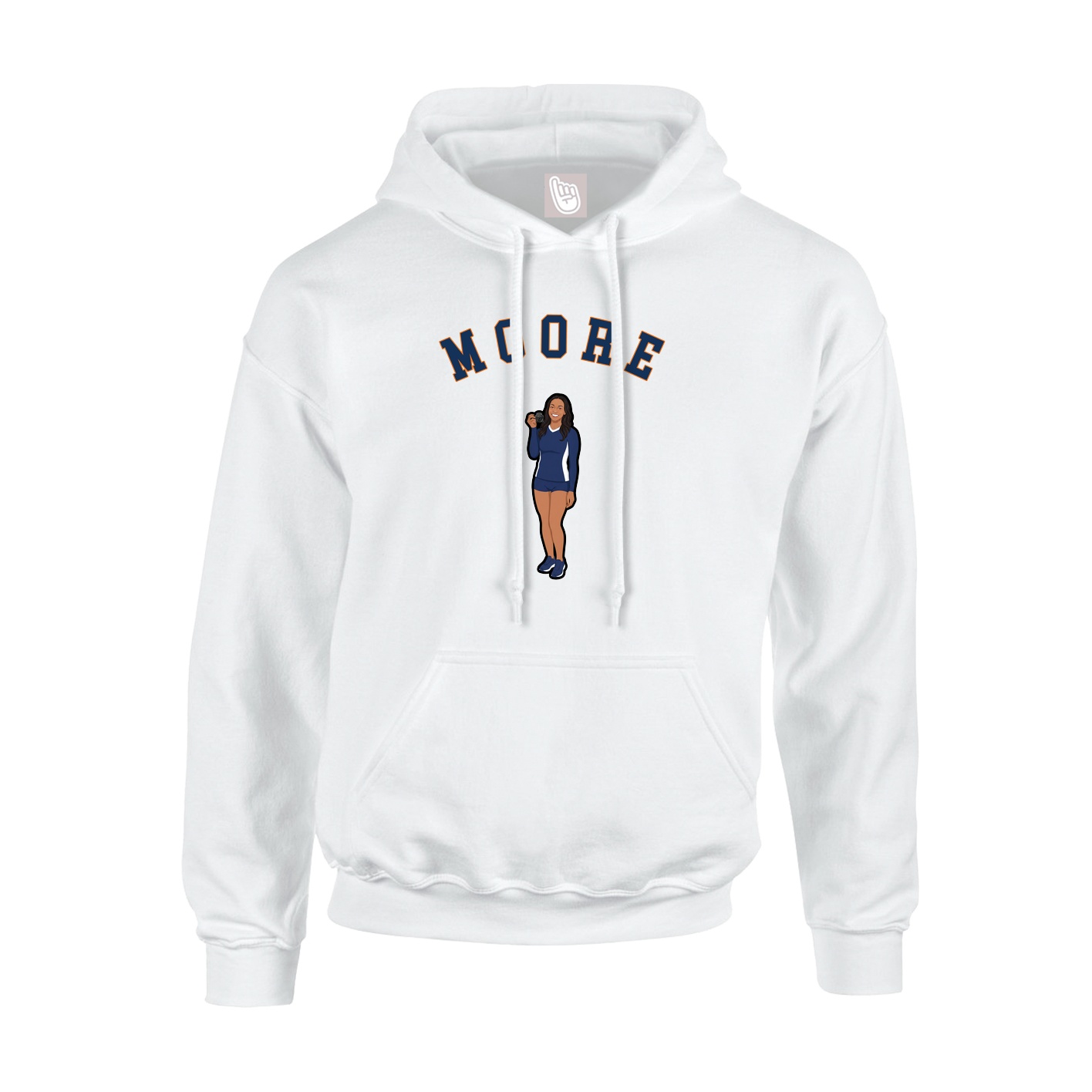 Hoodie — Shirsey Arch in White