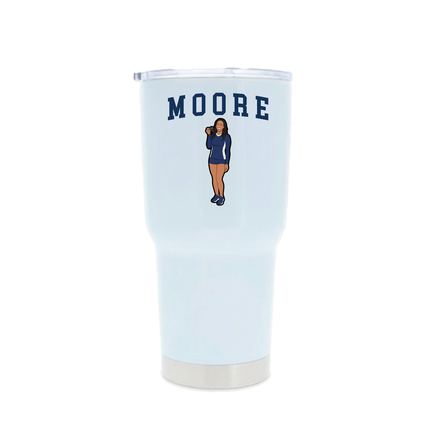 30oz Stainless Steel Tumbler — Shirsey in White