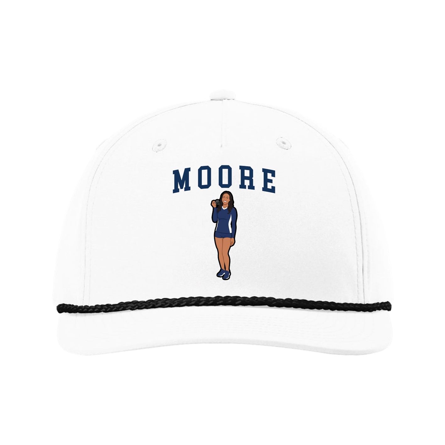 Five-Panel Classic Rope Cap — Shirsey in White