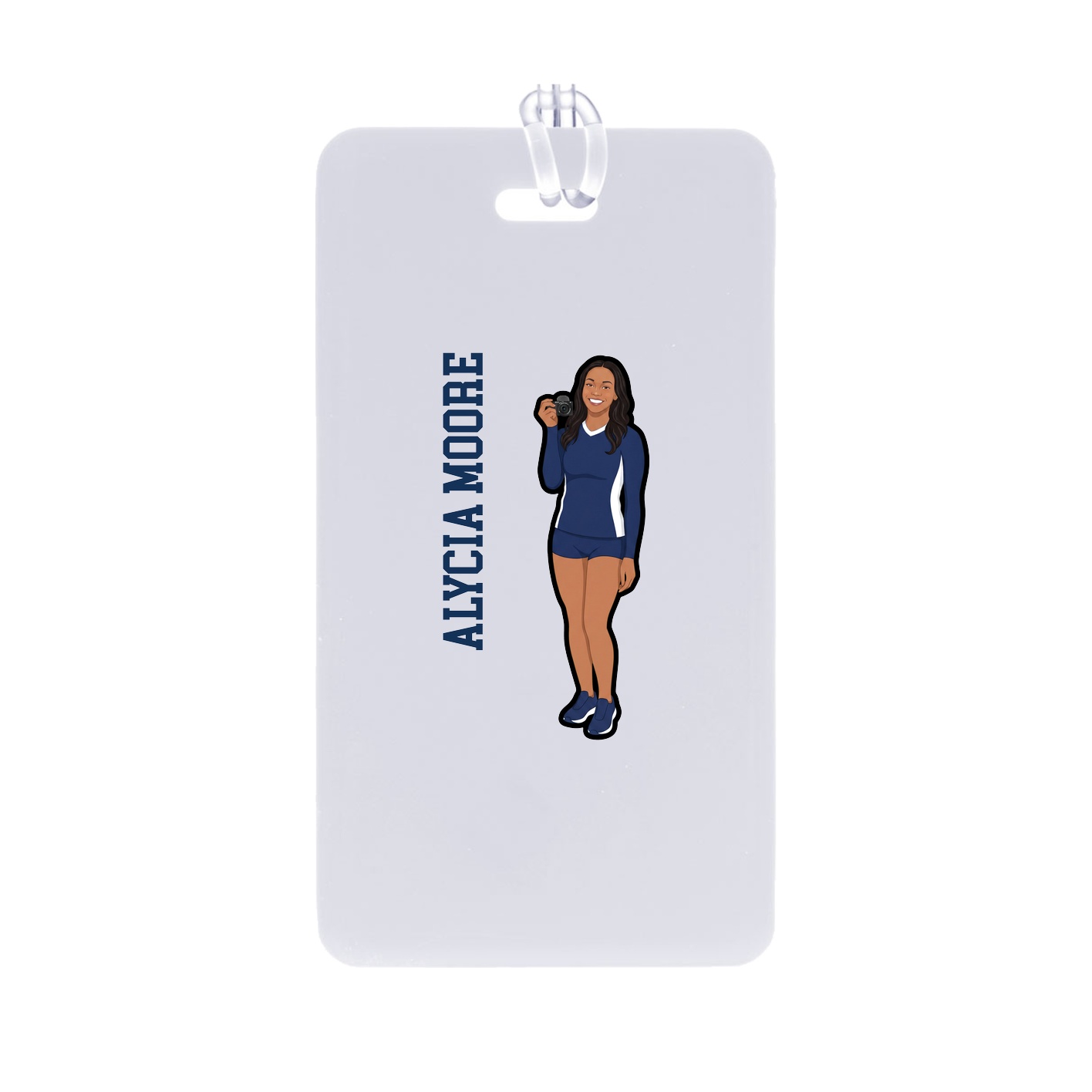 Bag Tag — Name Vertical in Classic