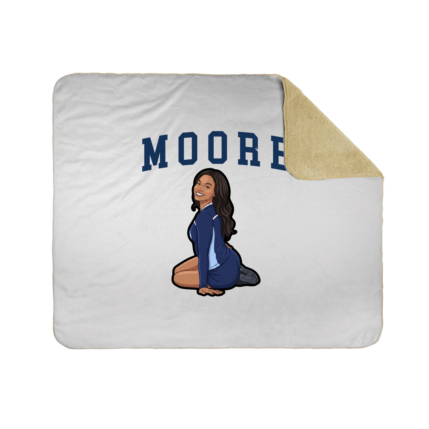 Throw Blanket — Shirsey in White