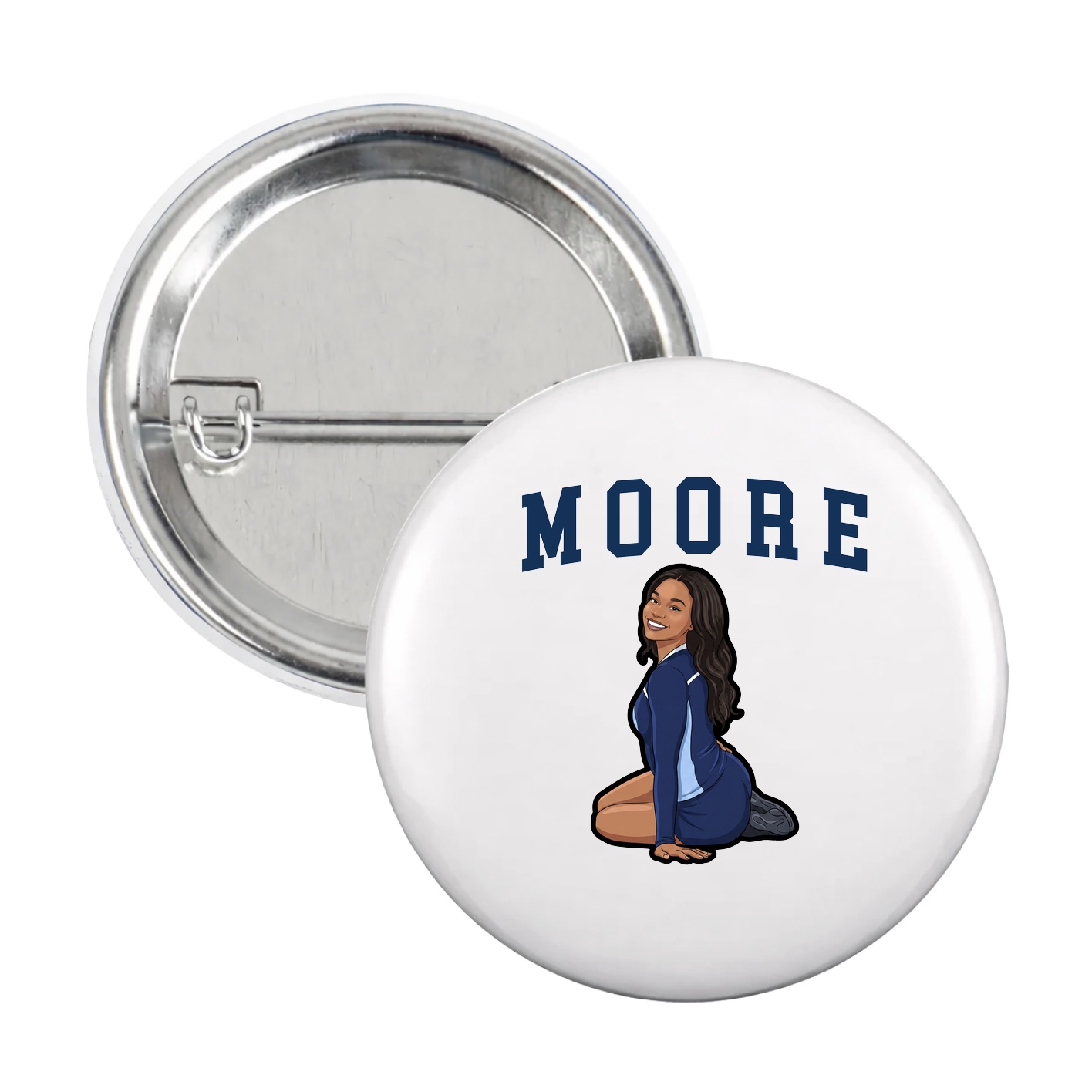 Game Day Button — Shirsey in White