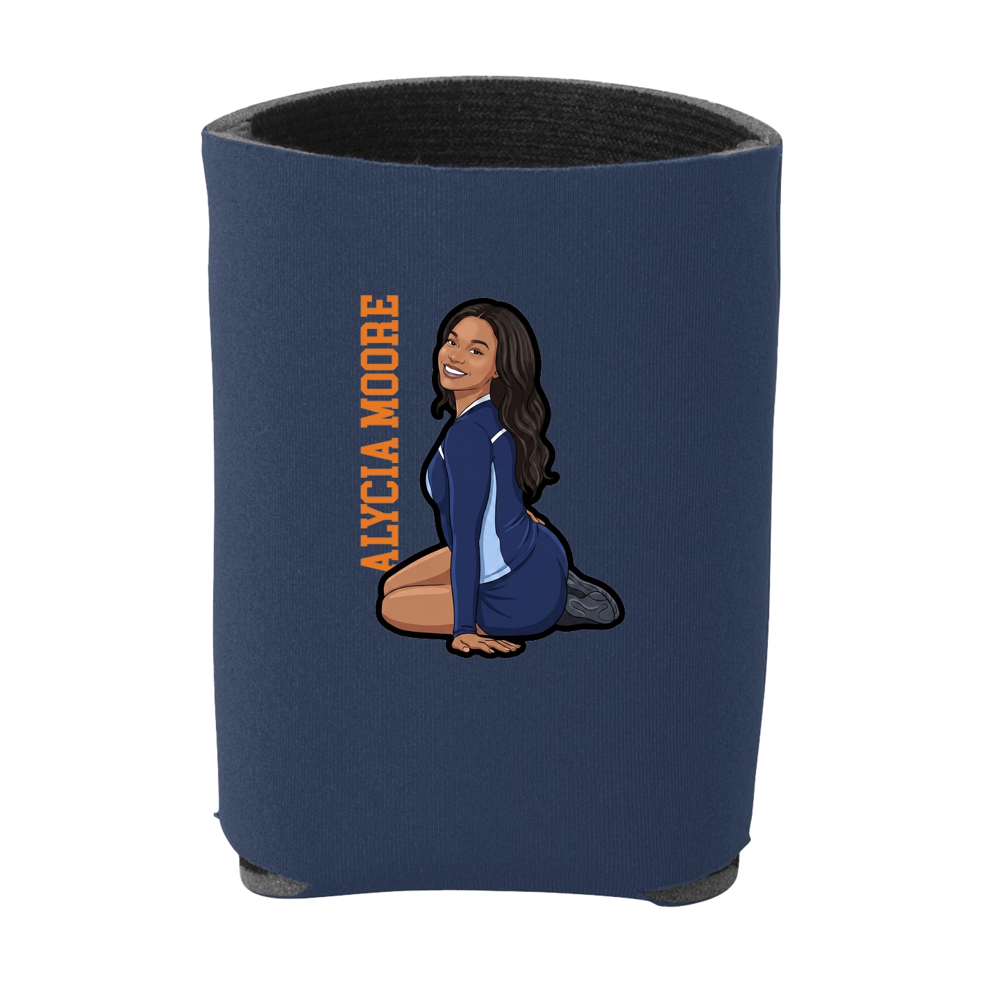 Can Holder — Name Vertical in Navy