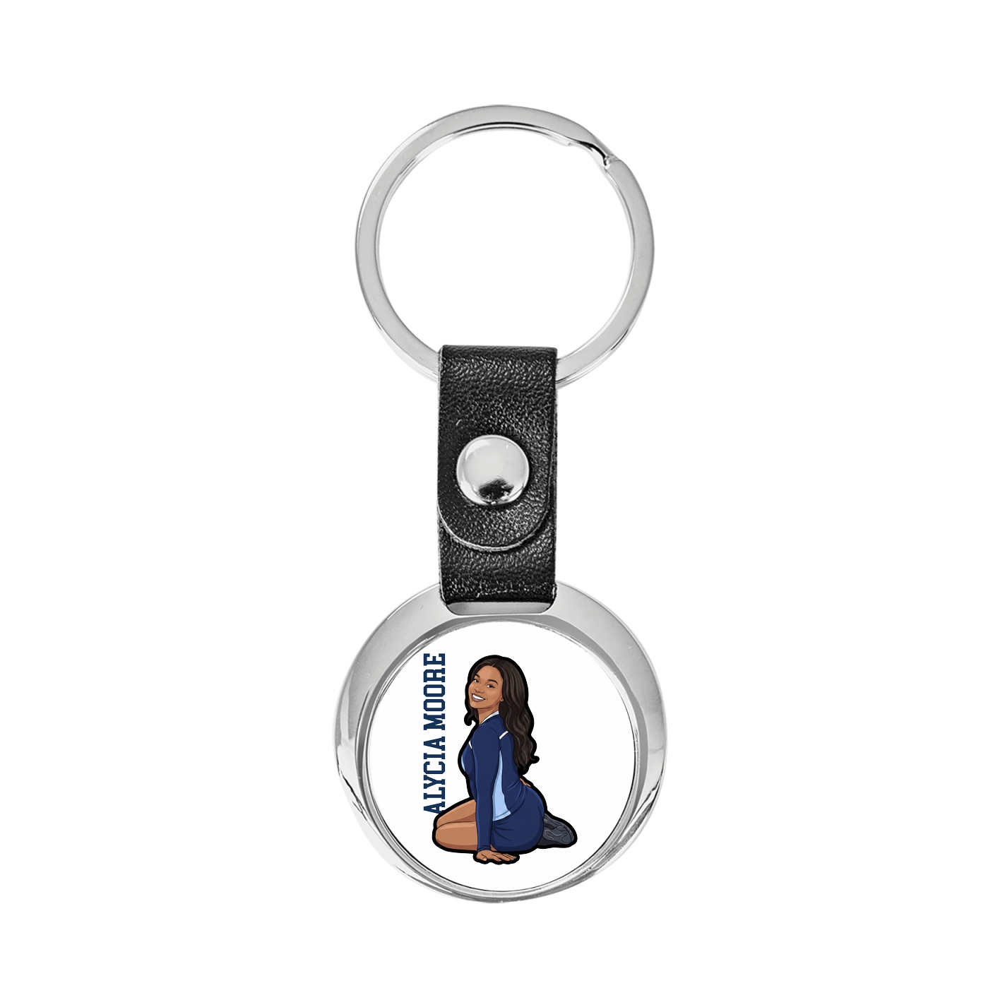 Key Chain — Name Vertical in Classic