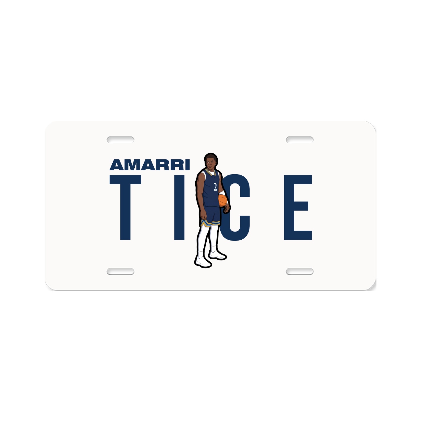 License Plate — Player Name in Classic