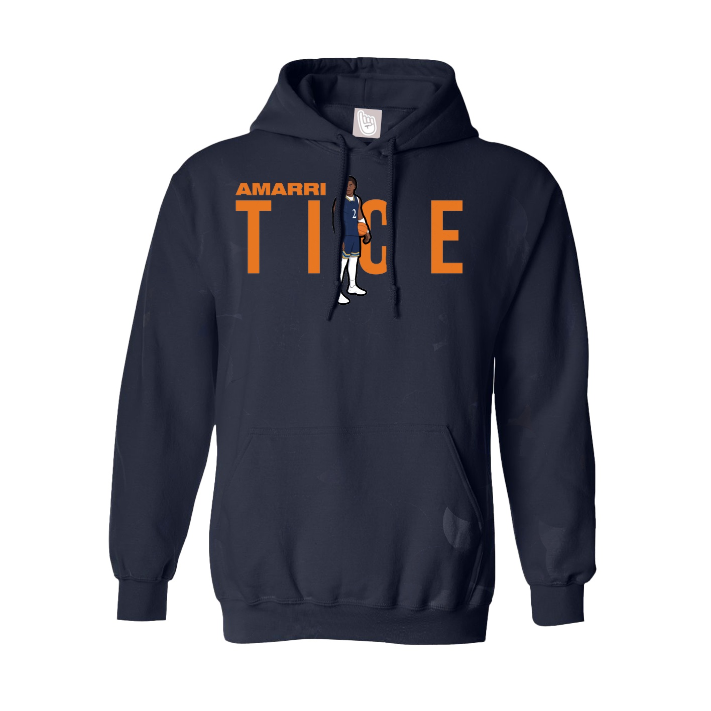 Youth Hoodie — Player Name in Navy