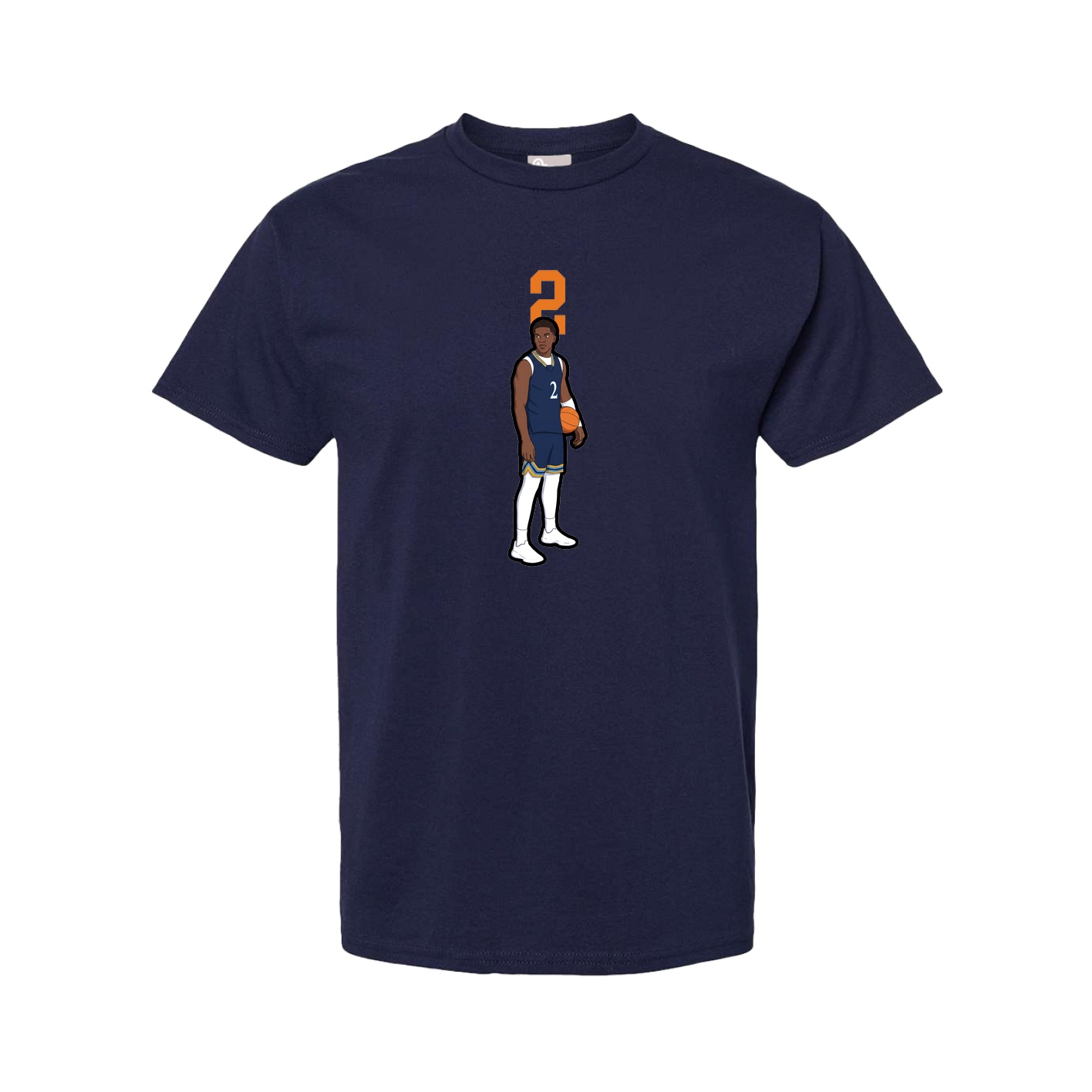 Youth Tee — Number Top in Navy