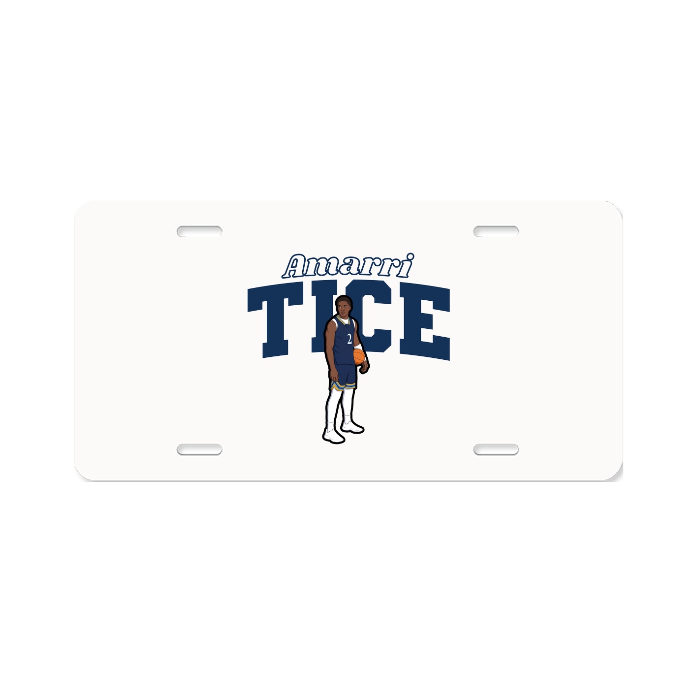 License Plate — Name Arch in Classic
