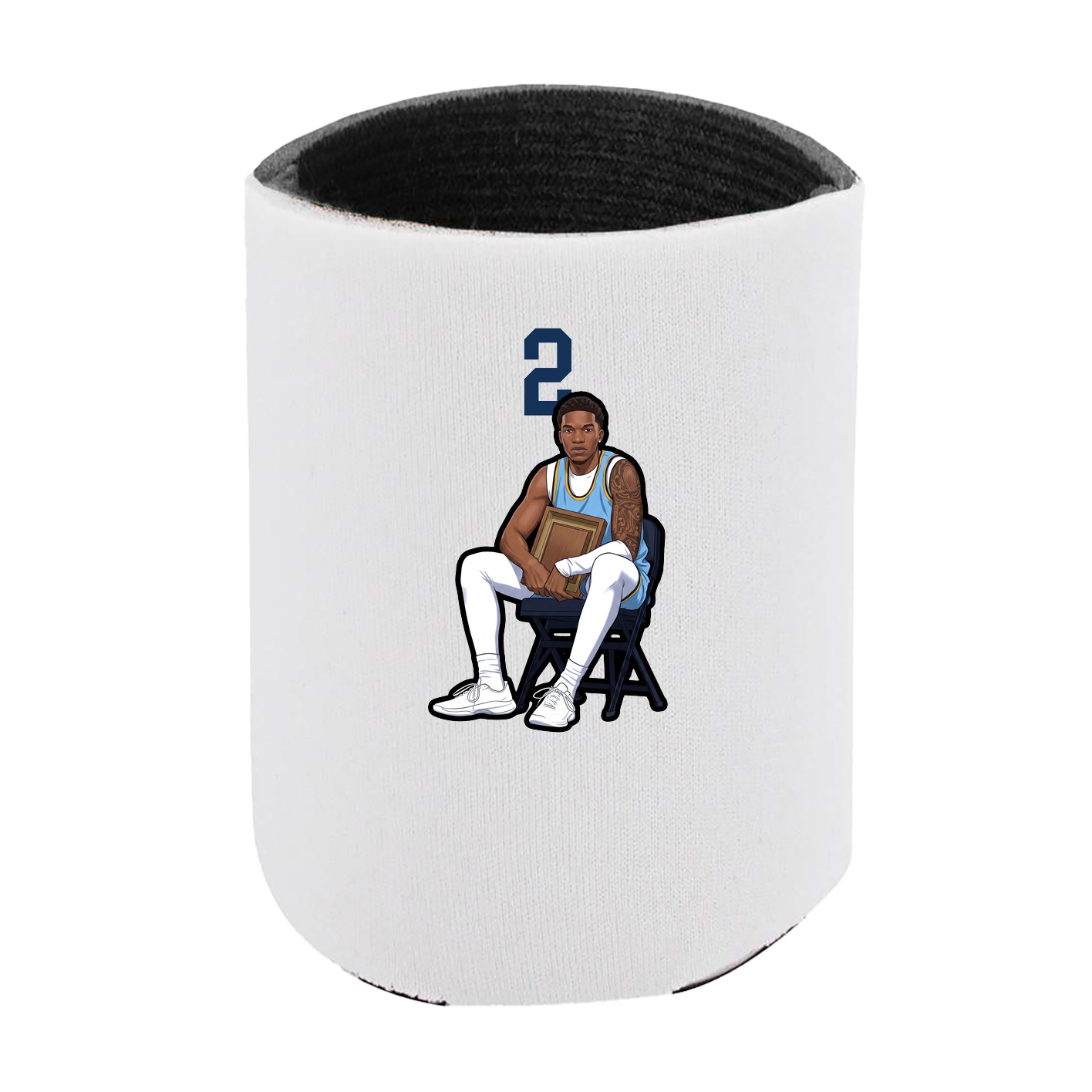 Can Holder — Number Top in White