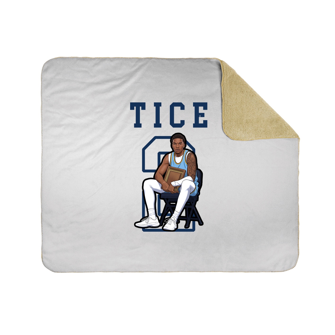 Throw Blanket — Shirsey in White