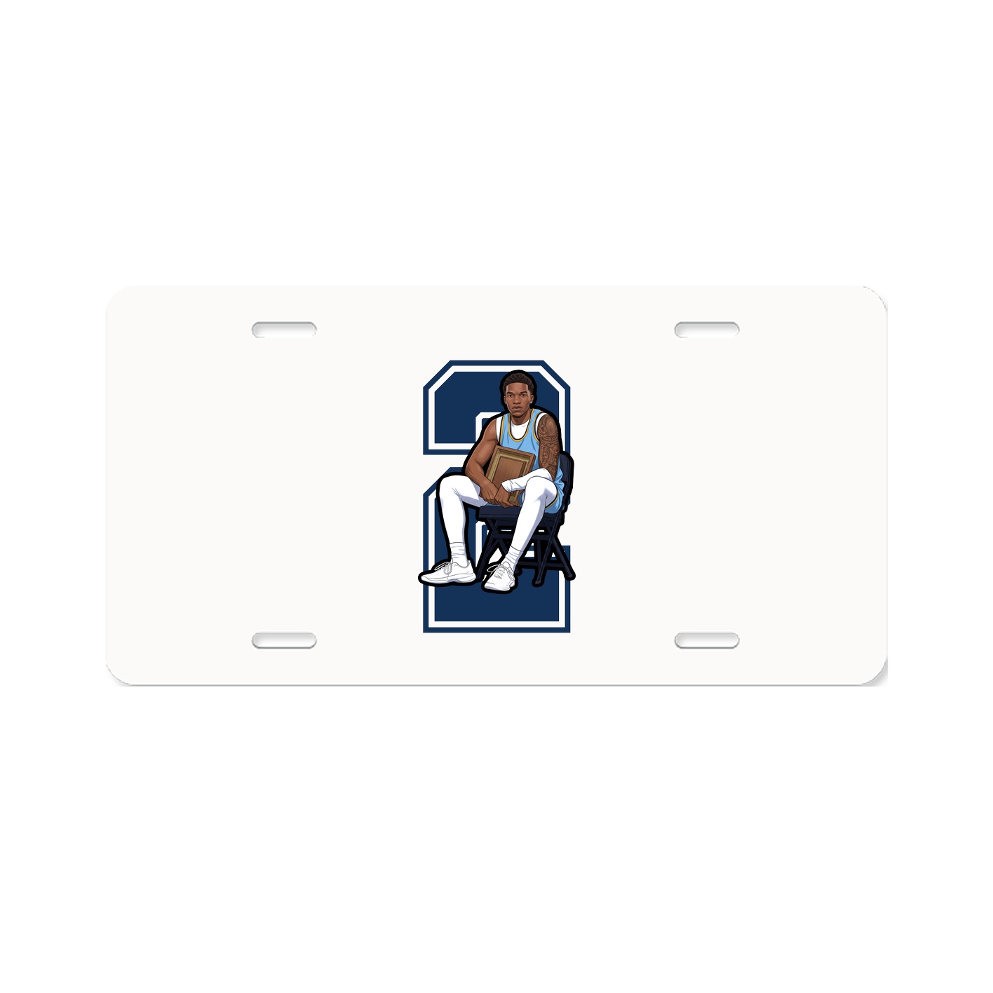 License Plate — Number in Classic