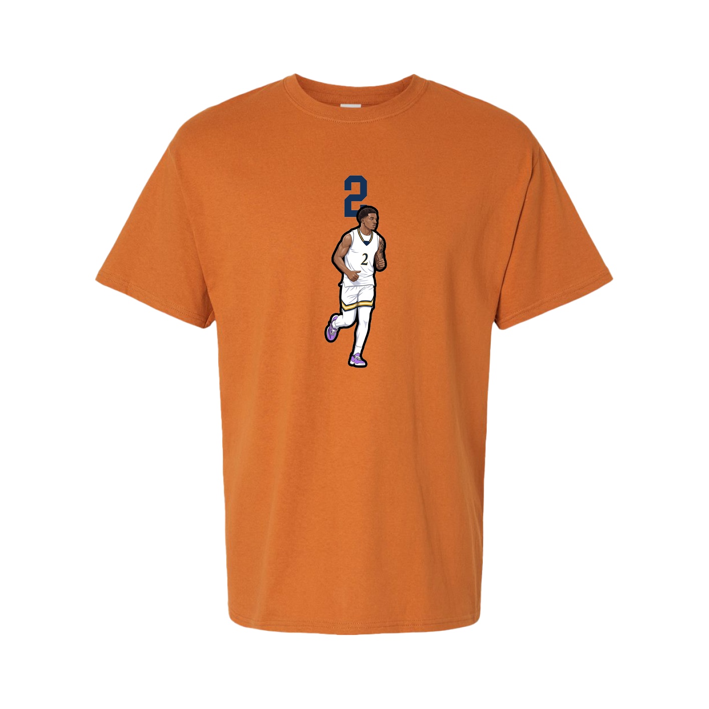 Tee — Number Top in Orange