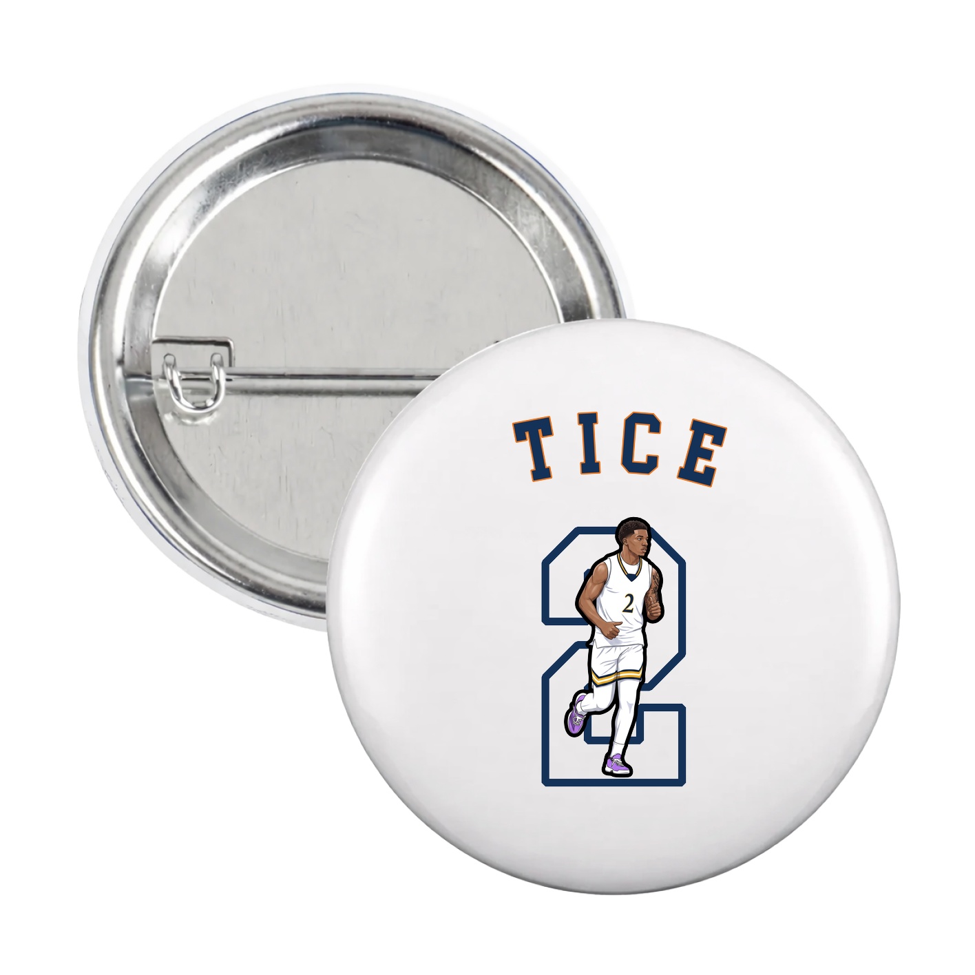 Game Day Button — Shirsey Arch in White