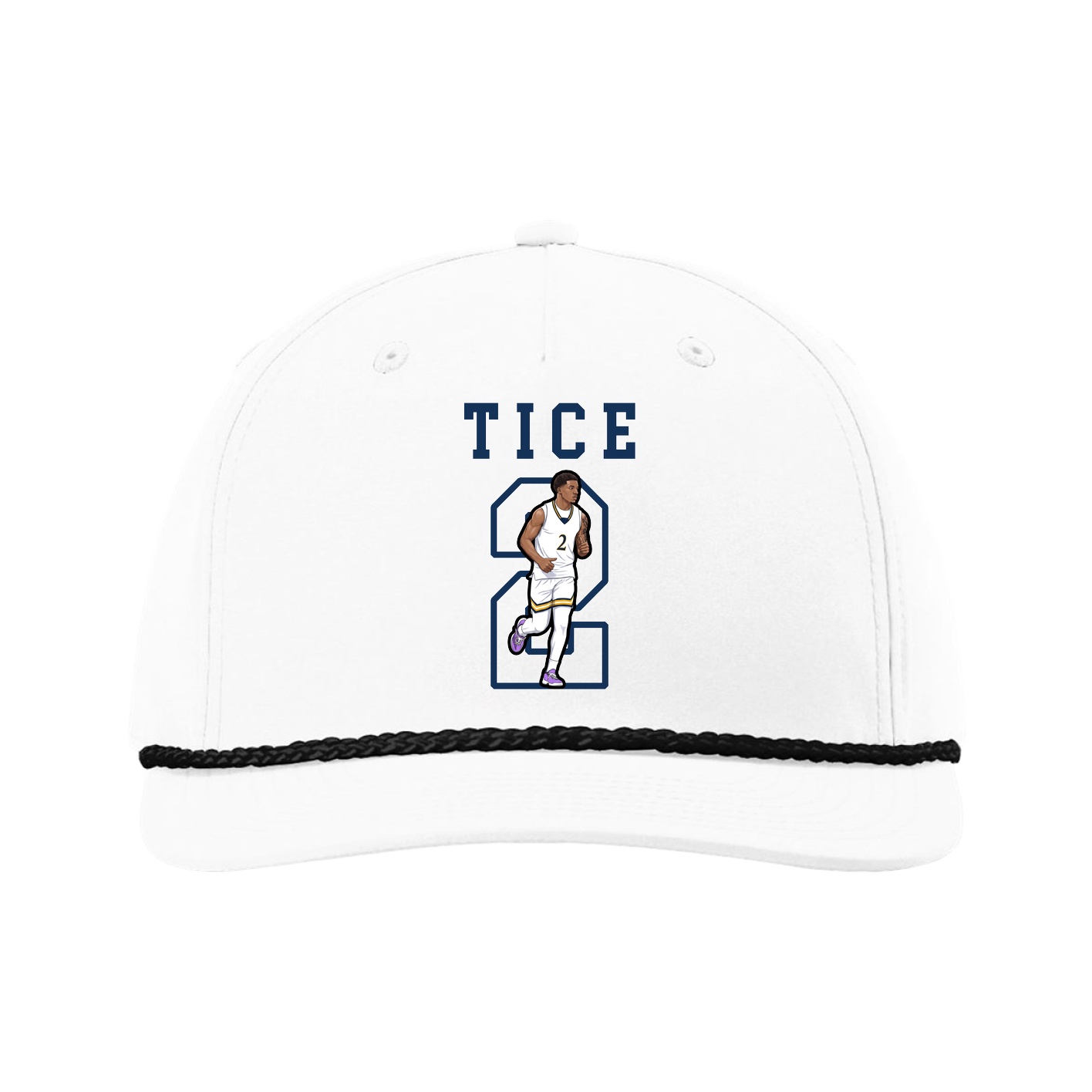 Five-Panel Classic Rope Cap — Shirsey in White