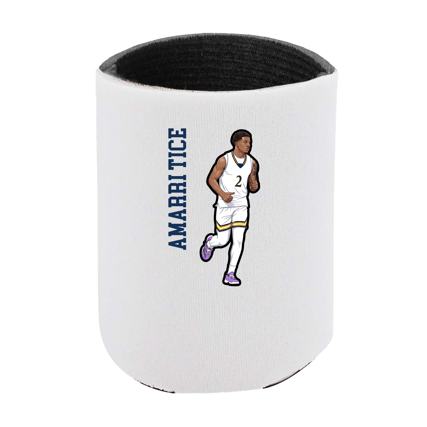 Can Holder — Name Vertical in White