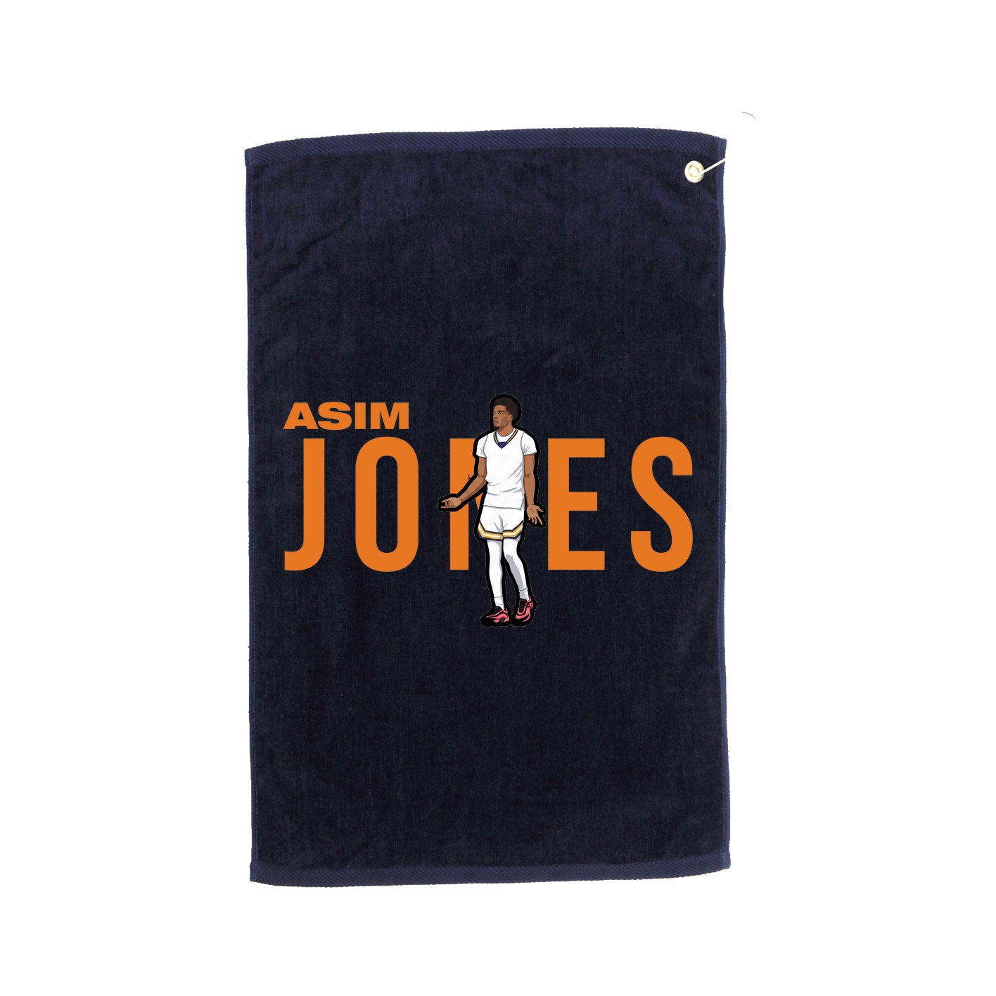 Golf Towel — Player Name in Navy