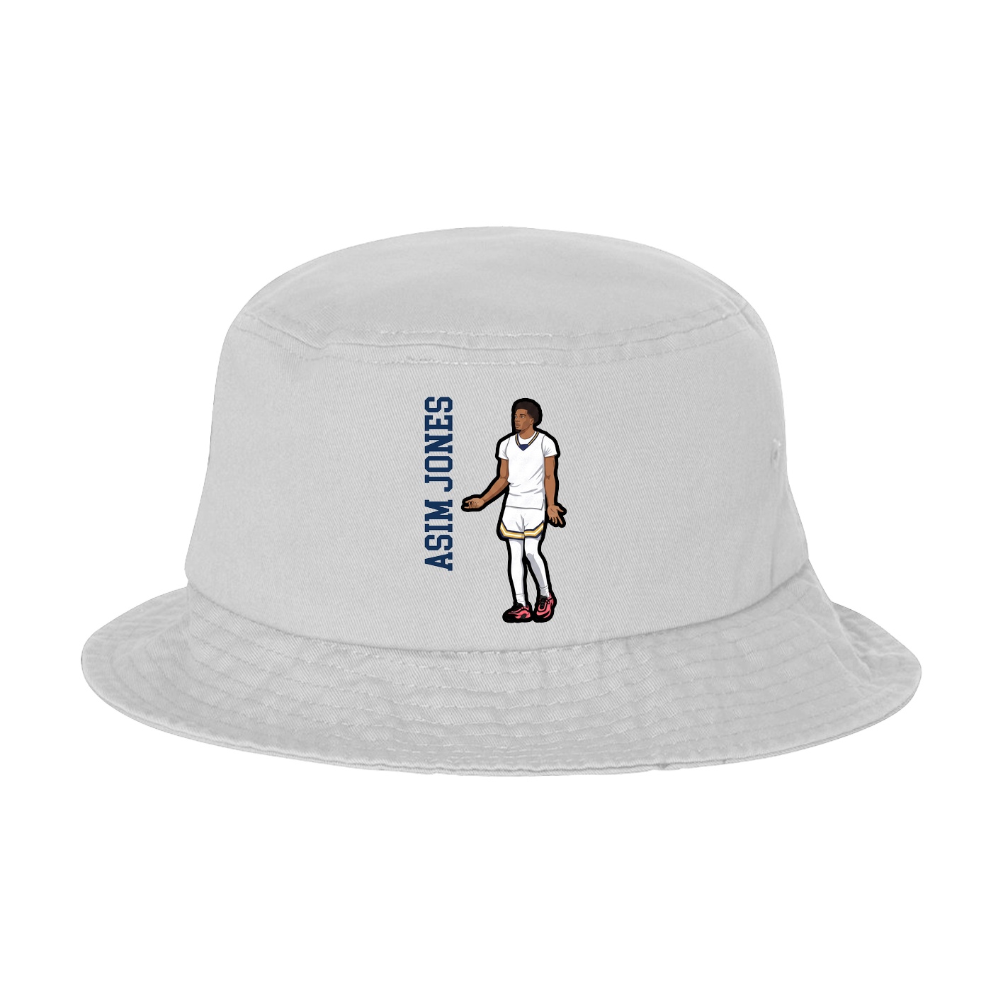 Bucket Cap — Name Vertical in White