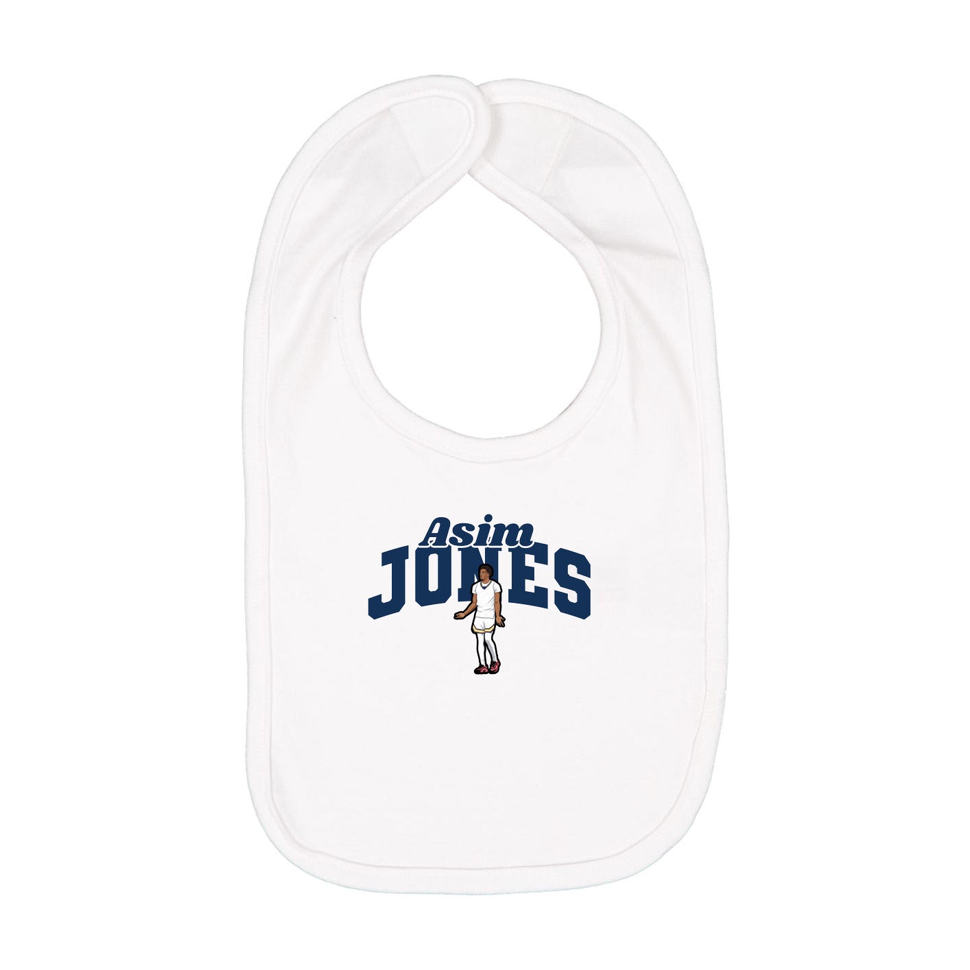 Infant Bib — Signature Arch in White