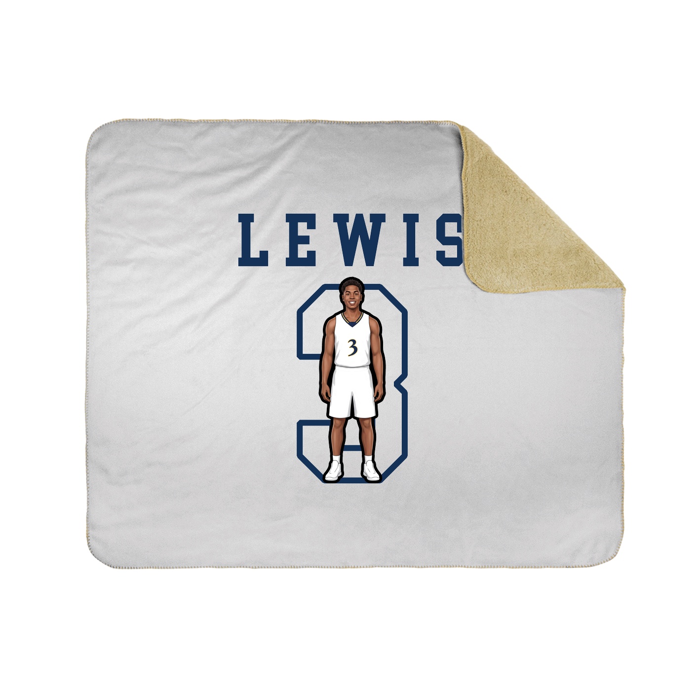 Throw Blanket — Shirsey in White