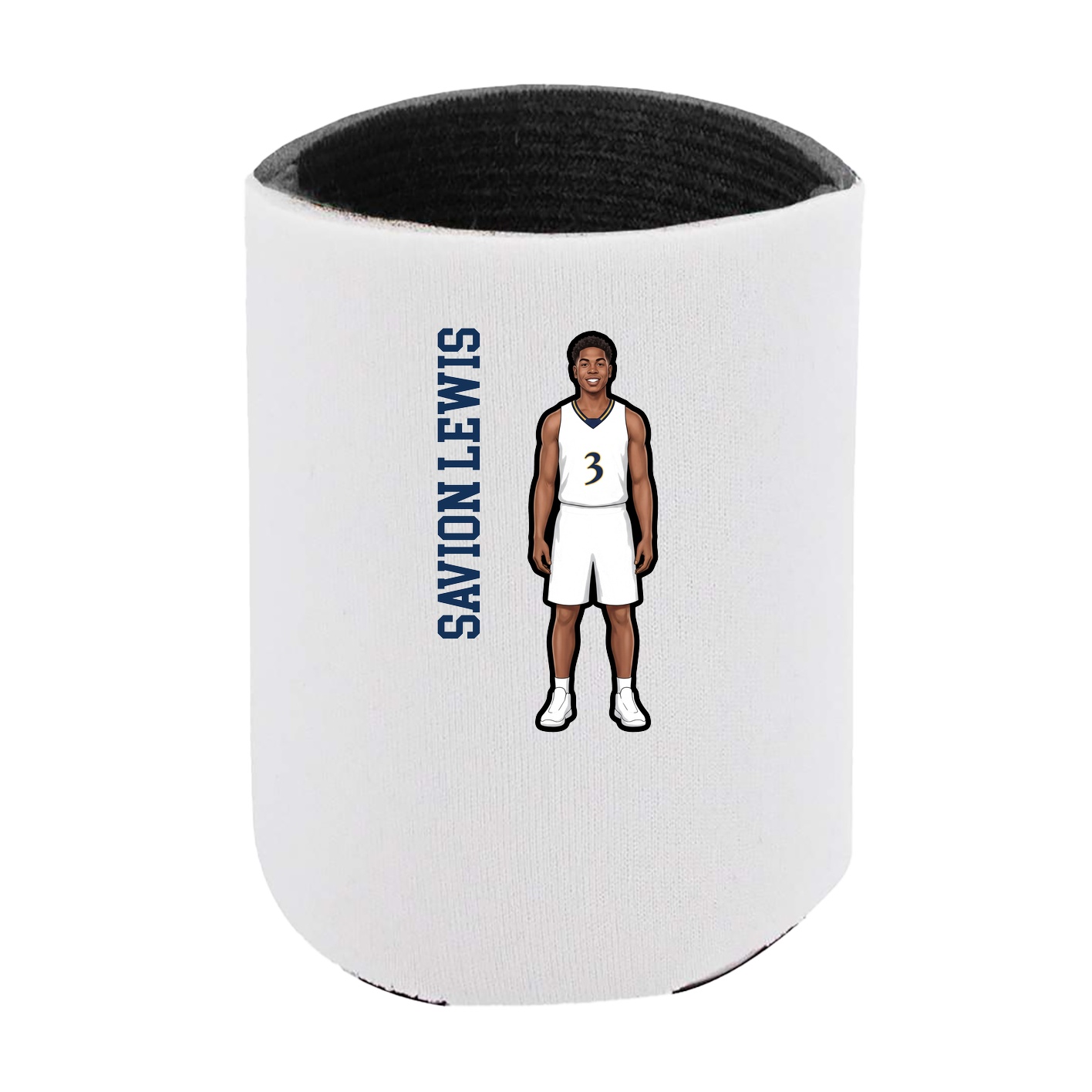 Can Holder — Name Vertical in White