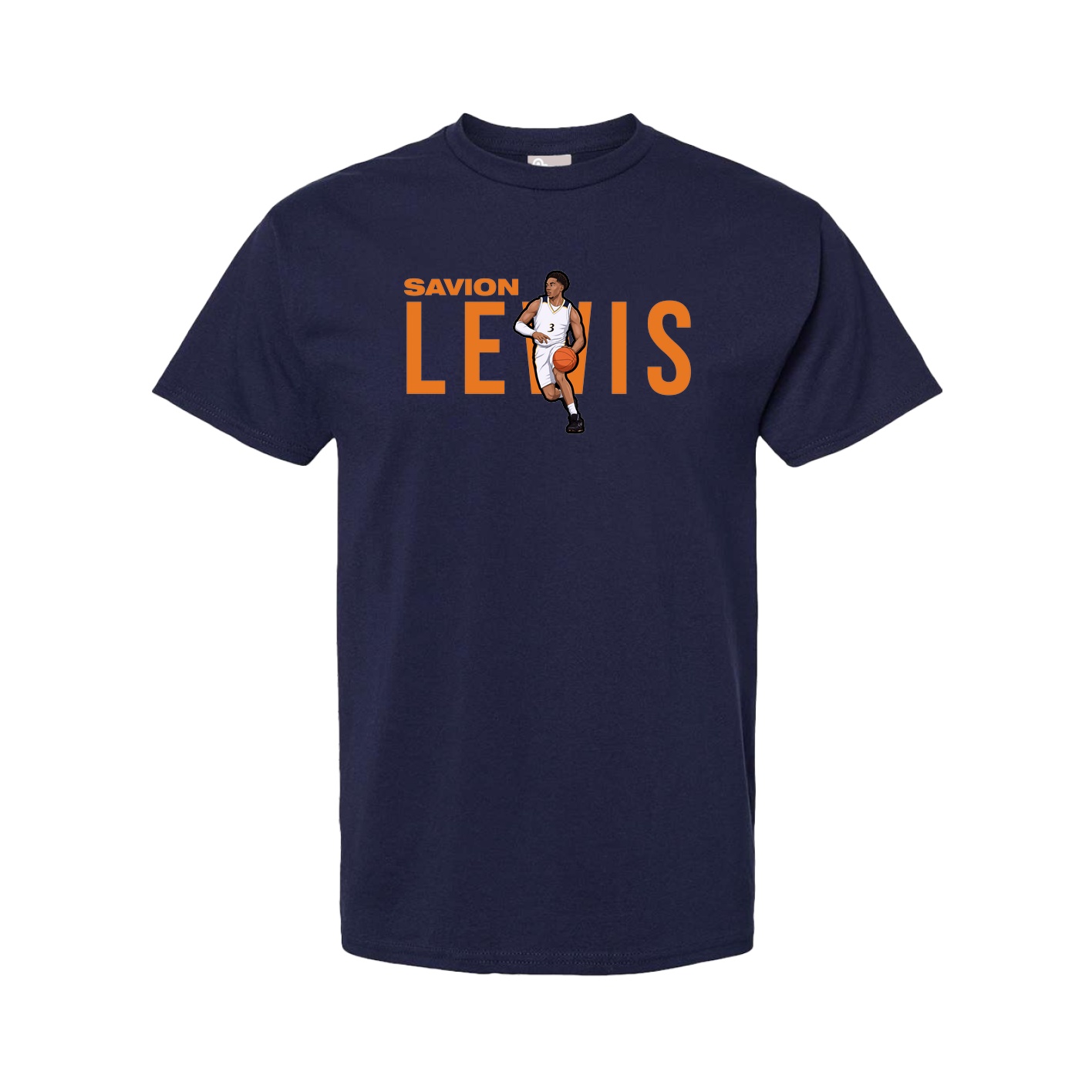 Youth Tee — Player Name in Navy