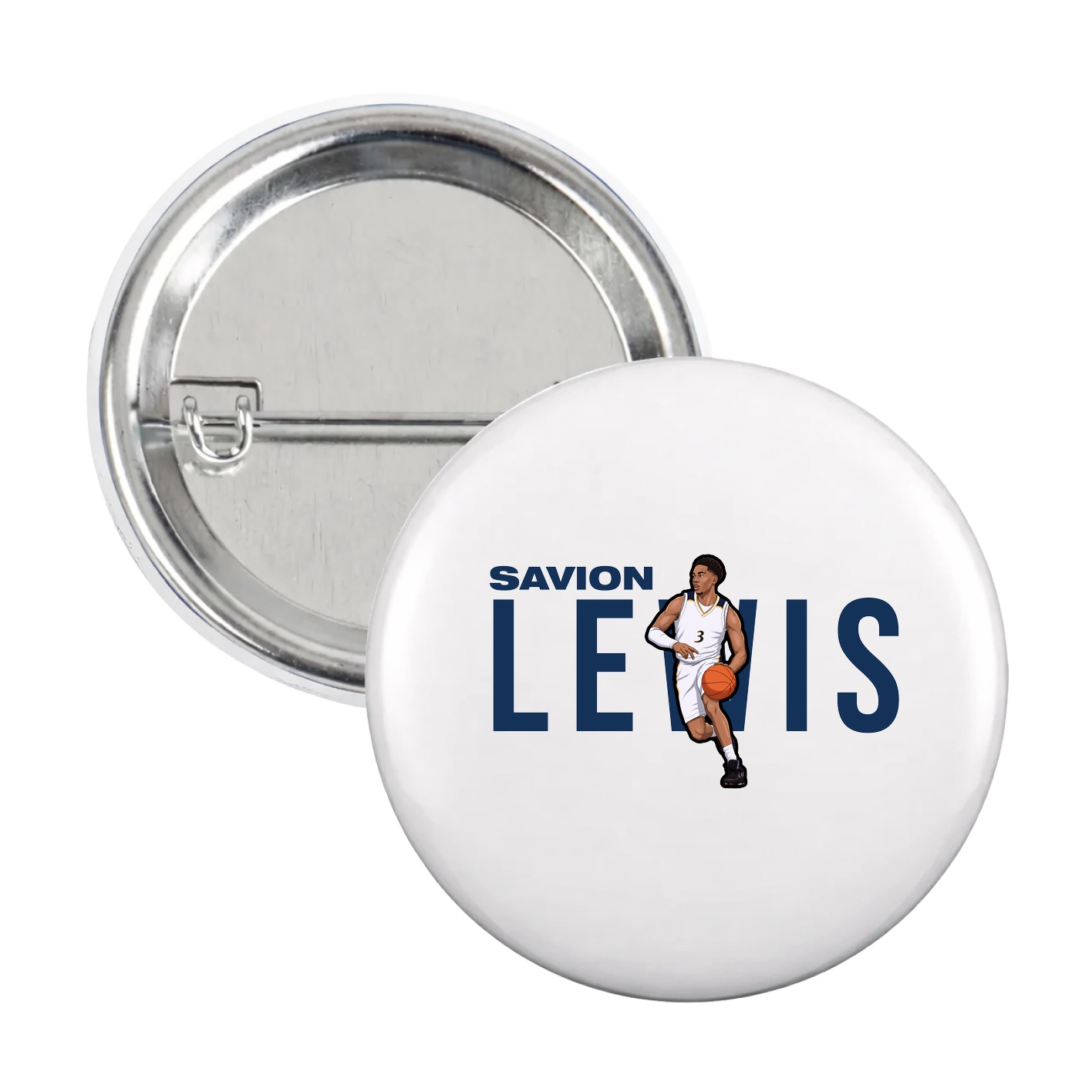 Game Day Button — Player Name in White