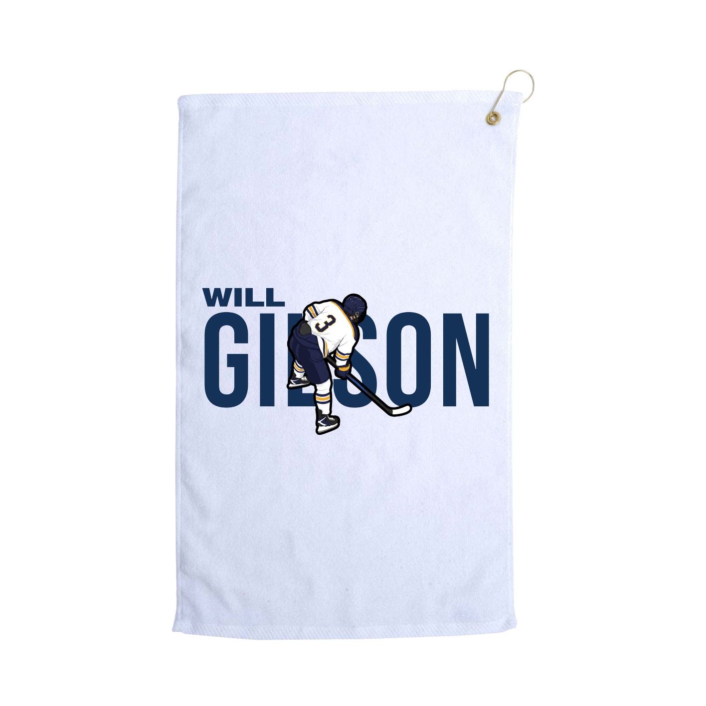 Golf Towel — Player Name in White