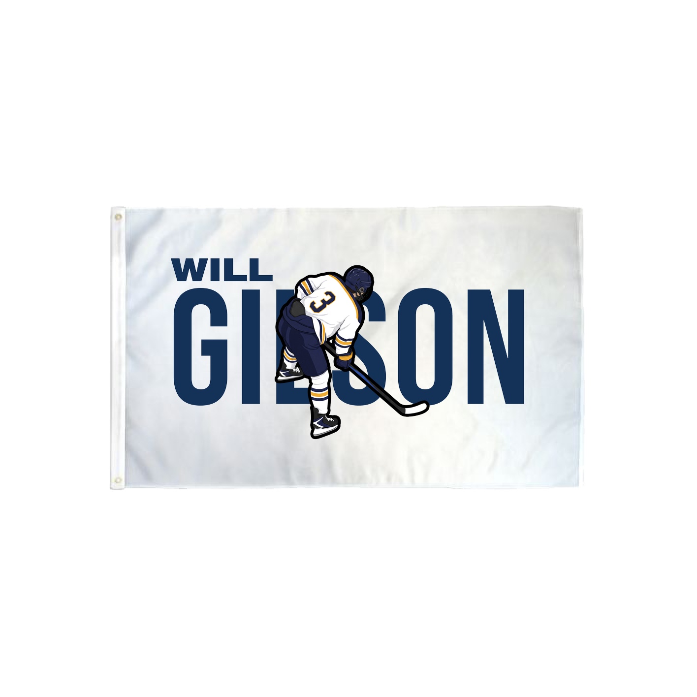 3x5 Flag — Player Name in Classic