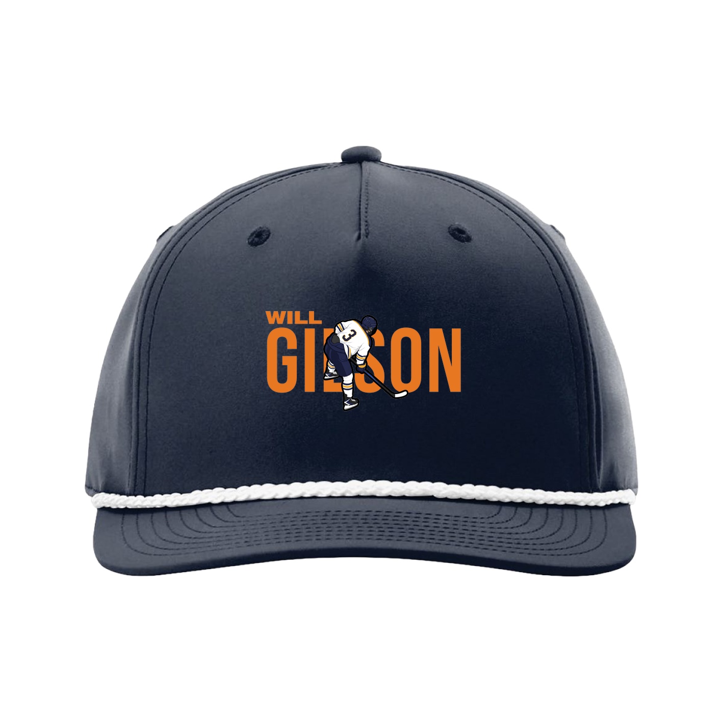 Five-Panel Classic Rope Cap — Player Name in Navy