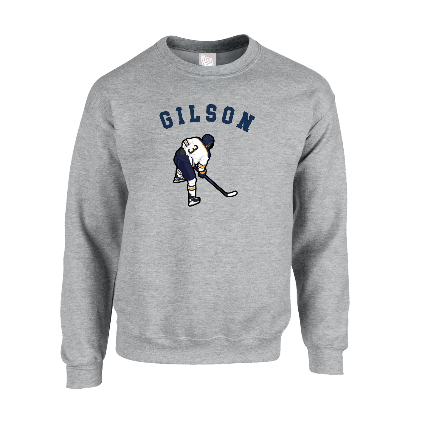 Fleece Crew — Shirsey Arch in Grey