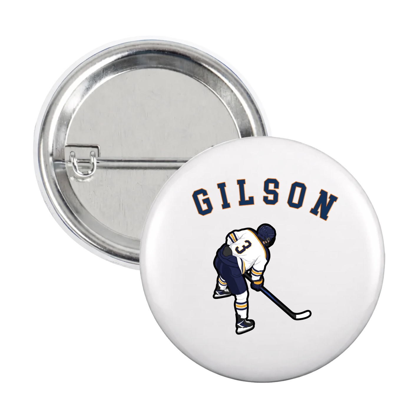 Game Day Button — Shirsey Arch in White