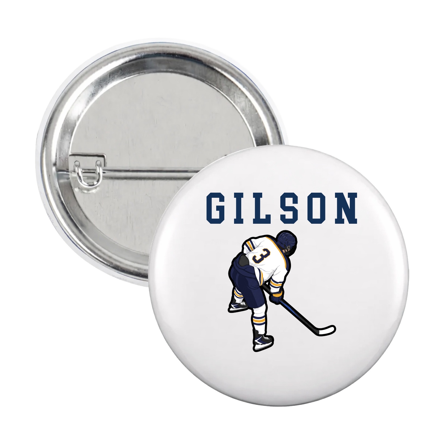 Game Day Button — Shirsey in White