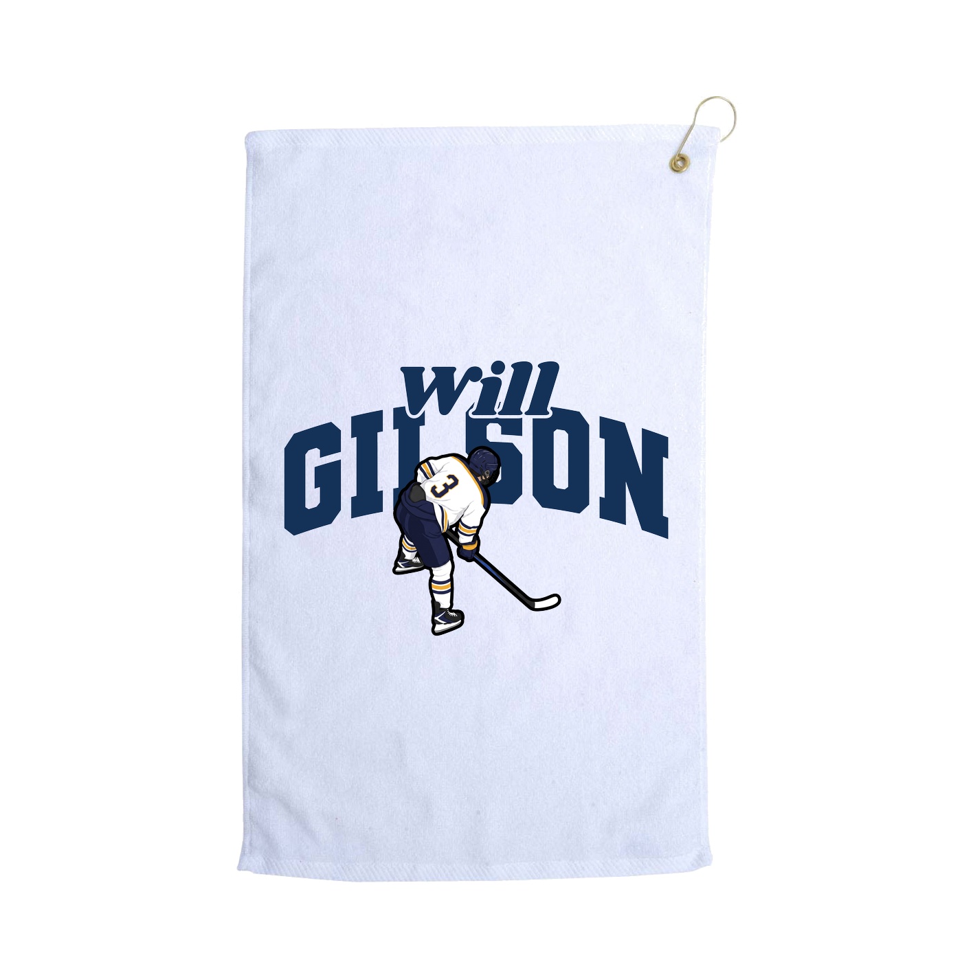 Golf Towel — Signature Arch in White