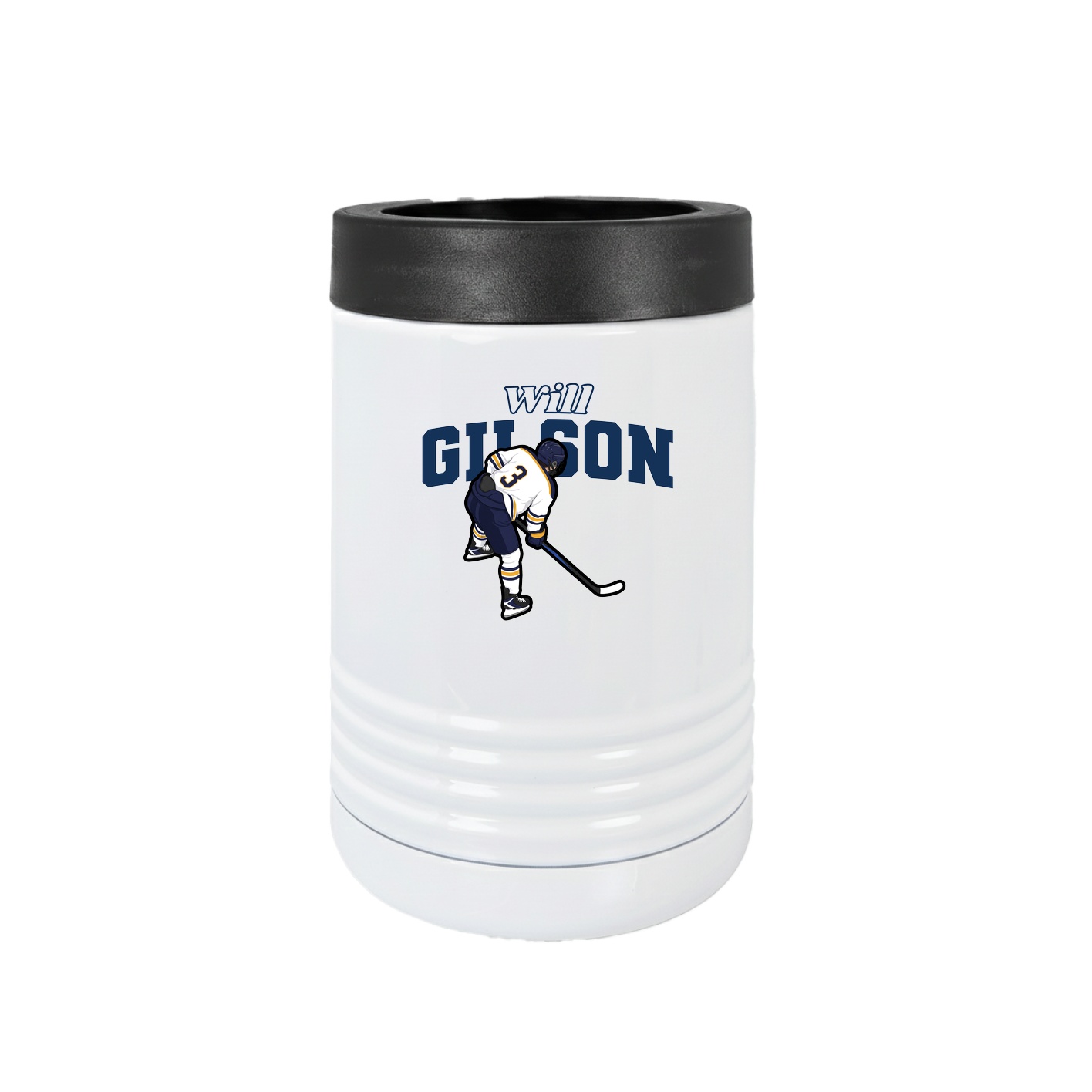 Beverage Holder — Name Arch in White
