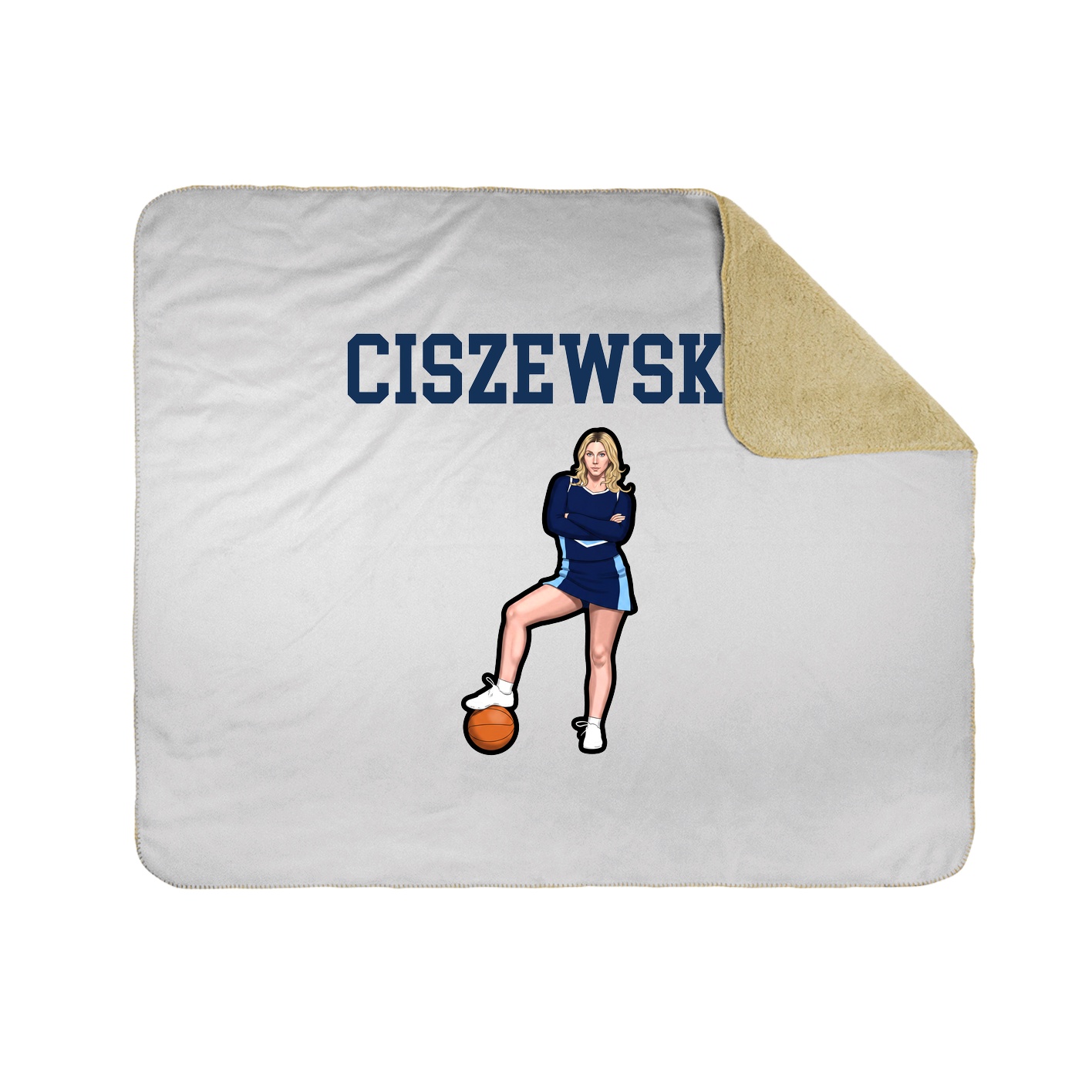 Throw Blanket — Shirsey in White