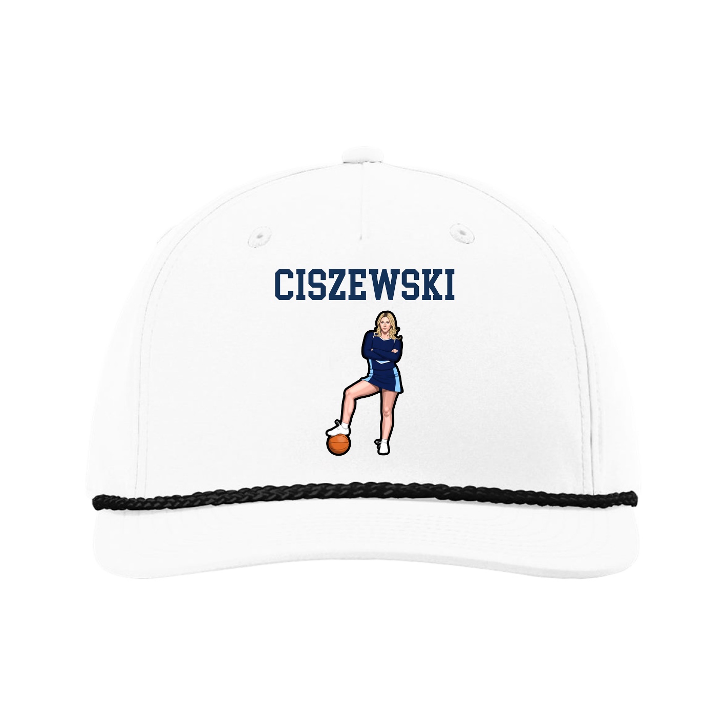 Five-Panel Classic Rope Cap — Shirsey in White