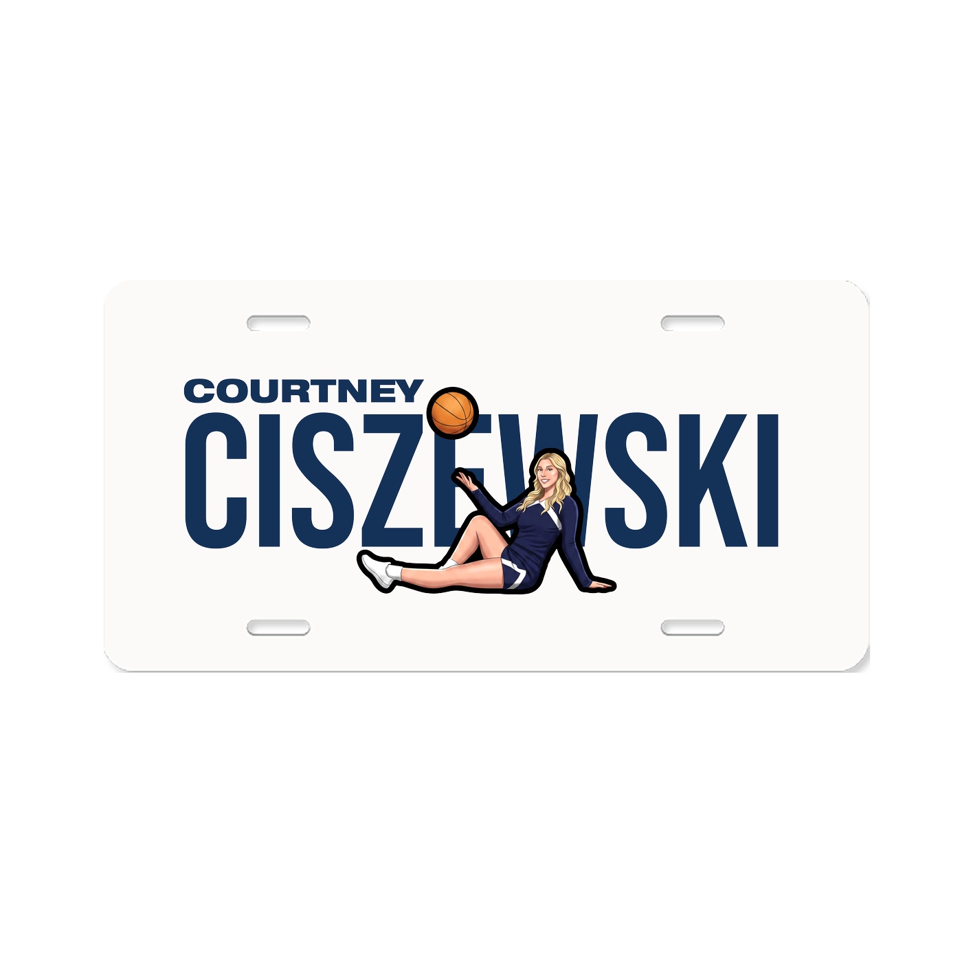 License Plate — Player Name in Classic